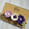 Purple Felt Flower Headband